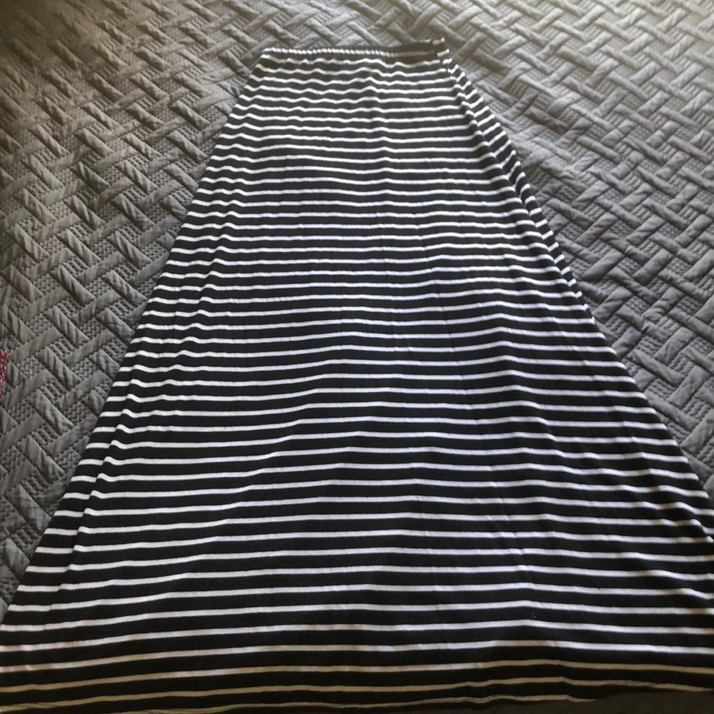 Striped maxi skirt
